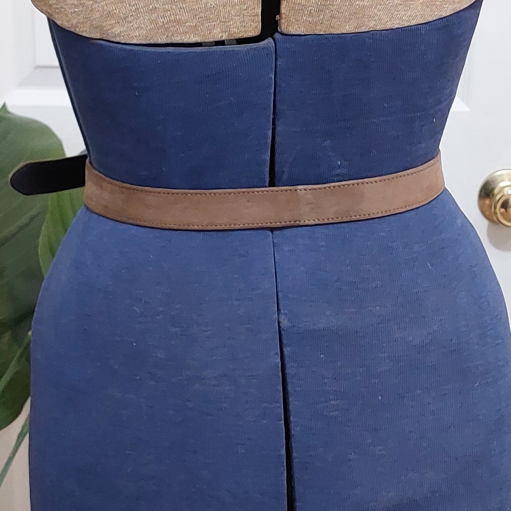 Carlisle Brown Leather Belt with Gold Buckle - Picture 4 of 5
